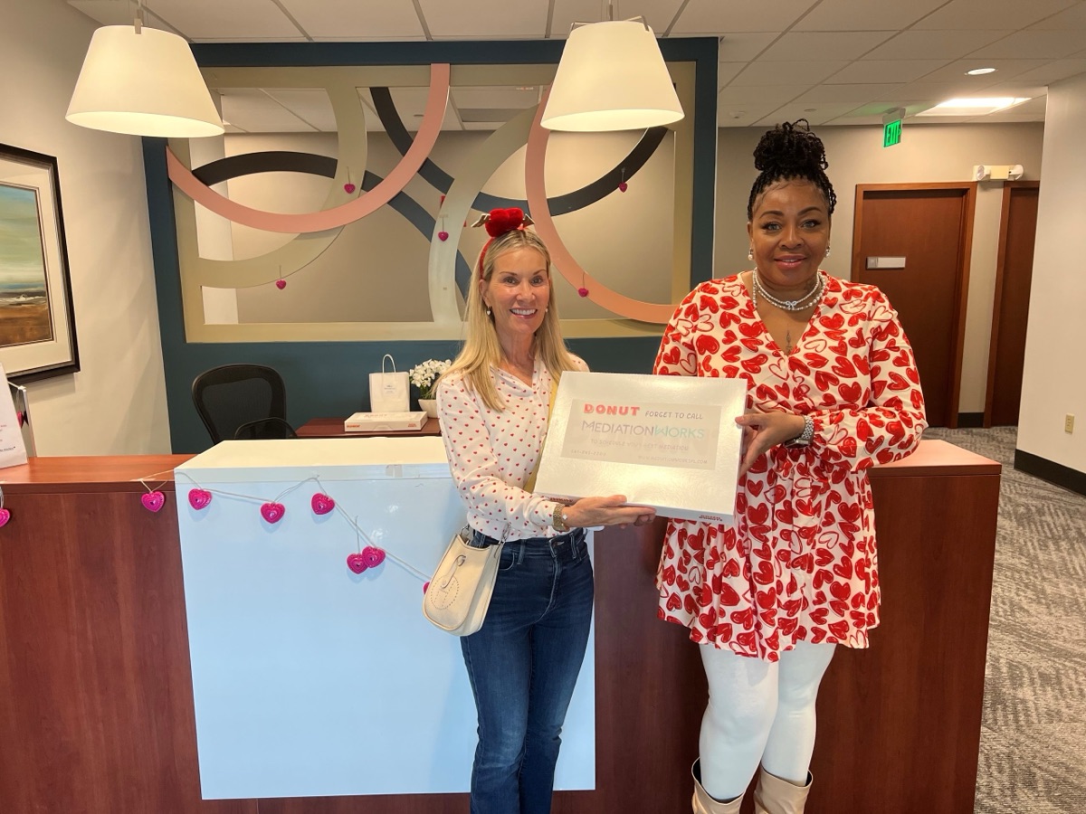 Donut deliveries to law firms, February 2024